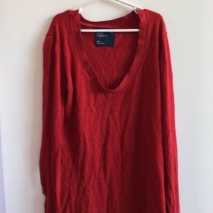 American Eagle red long sleeve